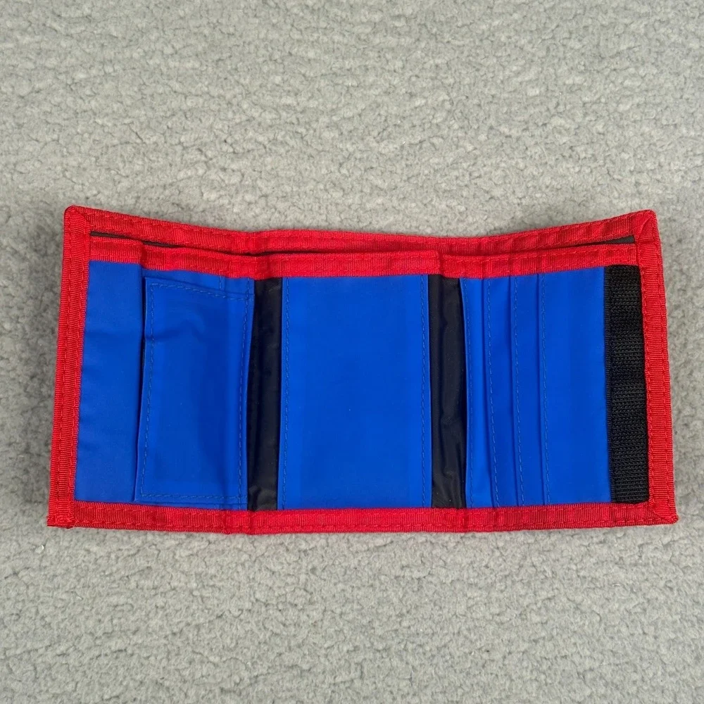 New York Giants Trifold Wallet NFL Blue Red Nylon Game Day JF Sports Vintage